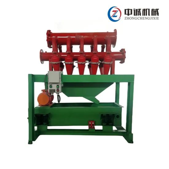 Desilters de lama de perfuração de campos petrolíferos com alta eficiência