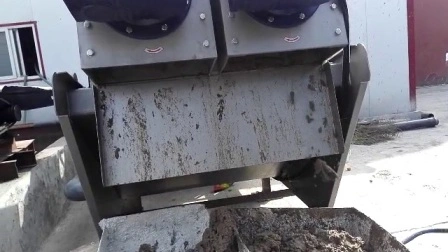 Máquina natural da imprensa de parafuso de secagem da lama dos sistemas de tratamento de águas residuais